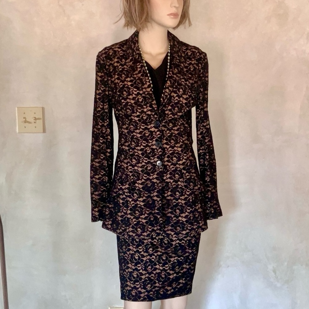 Norma Kamali OMO Lace Suit S🌟